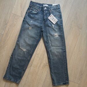Boys Distressed Blue Jeans